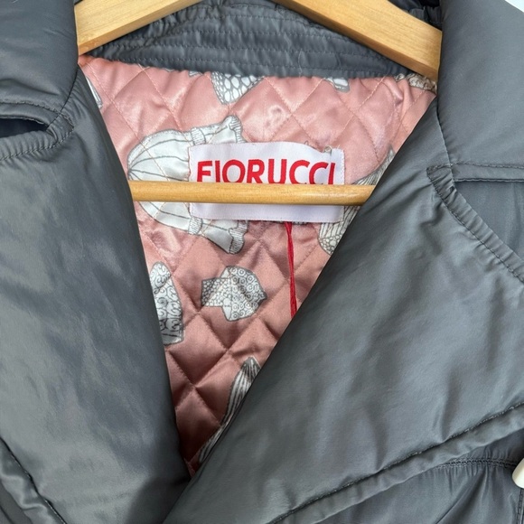 Fiorucci Mushroom Biker puffer jacket in gray NWT Size: M/40 IT - Picture 3 of 7